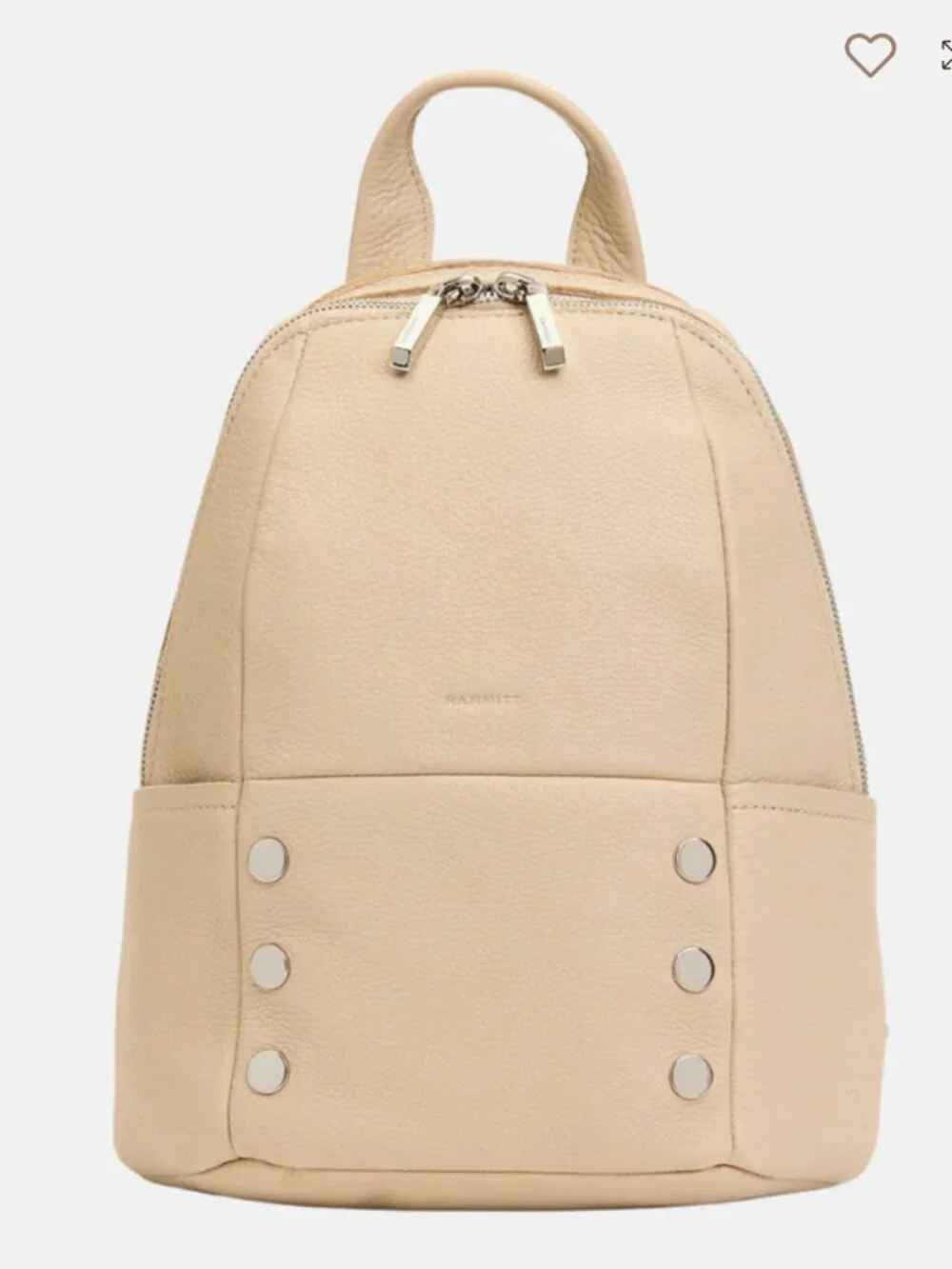 Hammitt Hunter Medium Leather Backpack Tan Silver Studs NWT